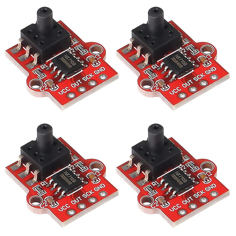 AEDIKO 4pcs Air Pressure Sensor Module 3.3-5V Digital Barometric Liquid Water Level Controller Board 0-40KPa Air Pressure Sensor Connect 2.5mm Soft Tube - Image 1